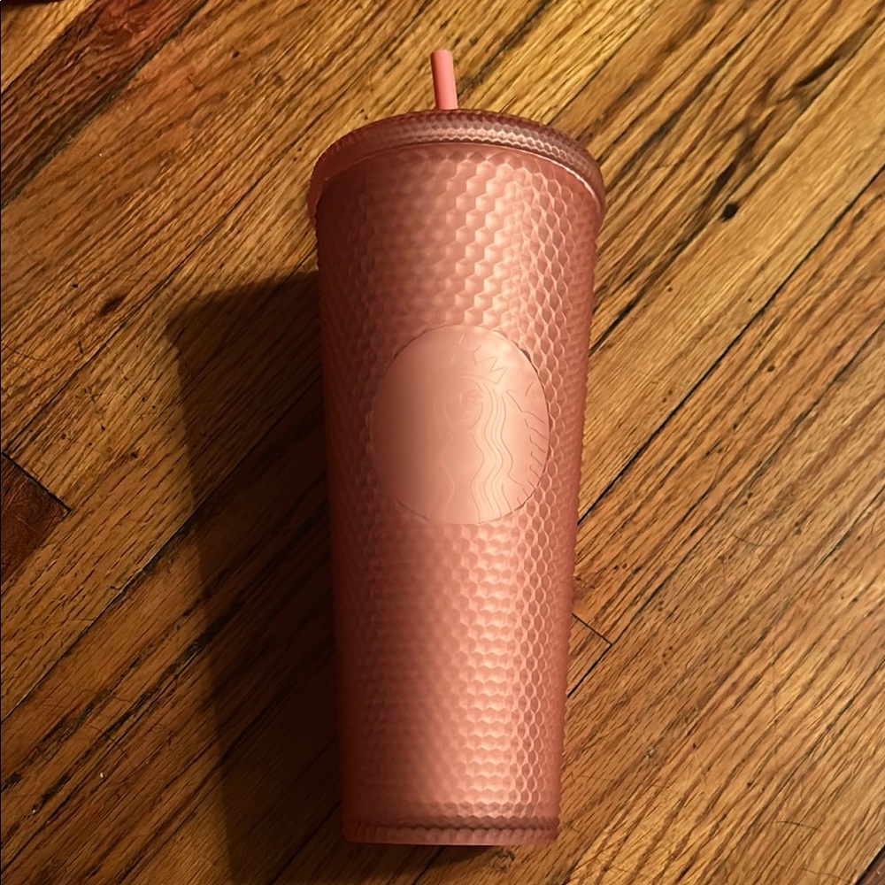 Starbucks Light Pink Tumbler with Straw